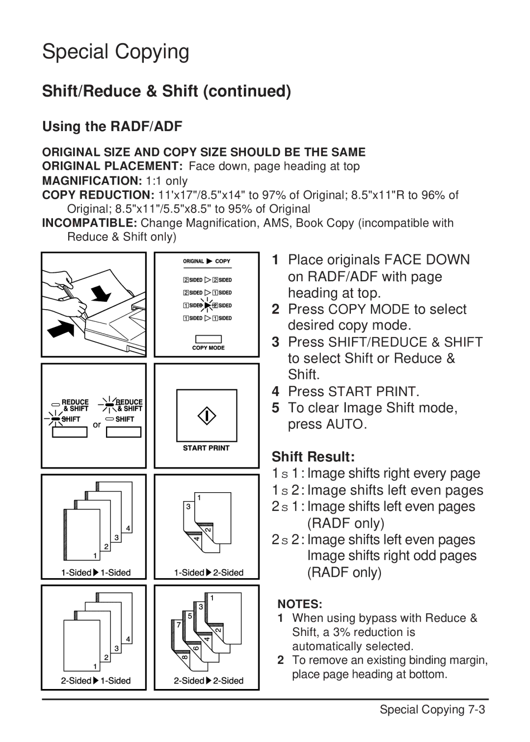 Konica Minolta 2223 user manual Using the RADF/ADF 