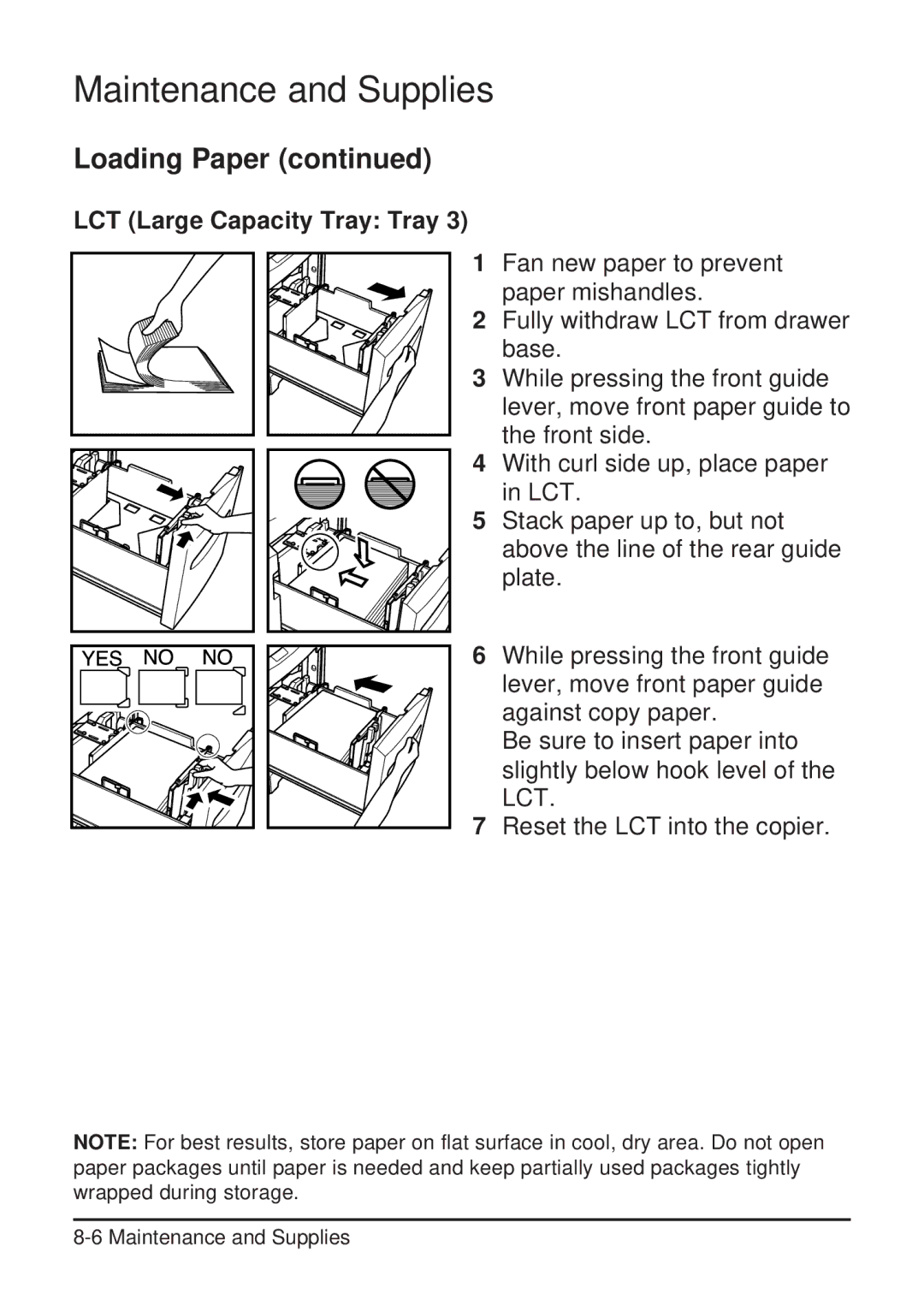 Konica Minolta 2223 user manual LCT Large Capacity Tray Tray 