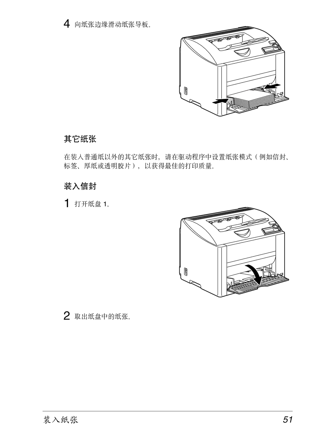 Konica Minolta 2430 DL manual 其它纸张 