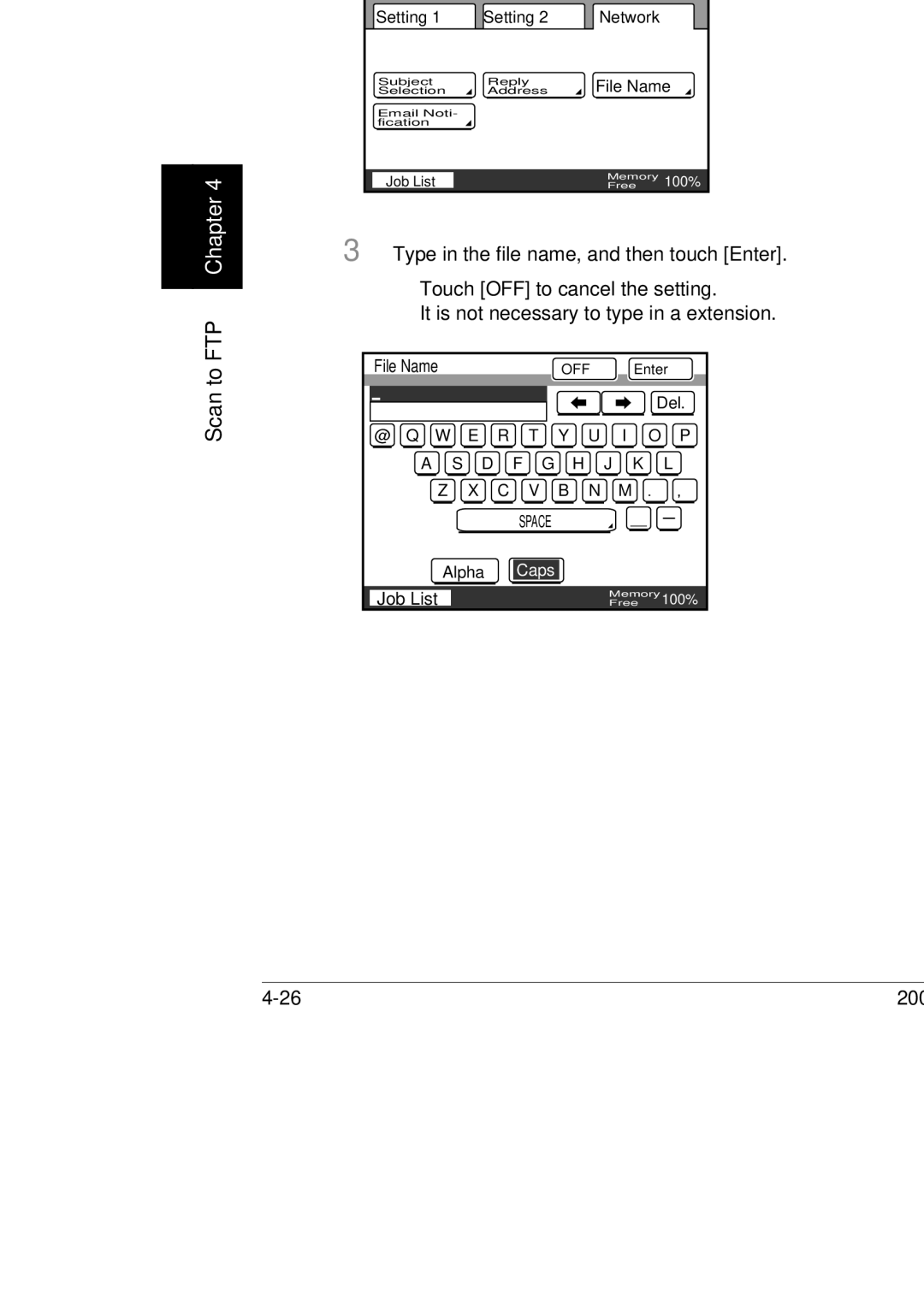 Konica Minolta BP-200, 250, 350 manual Job List 