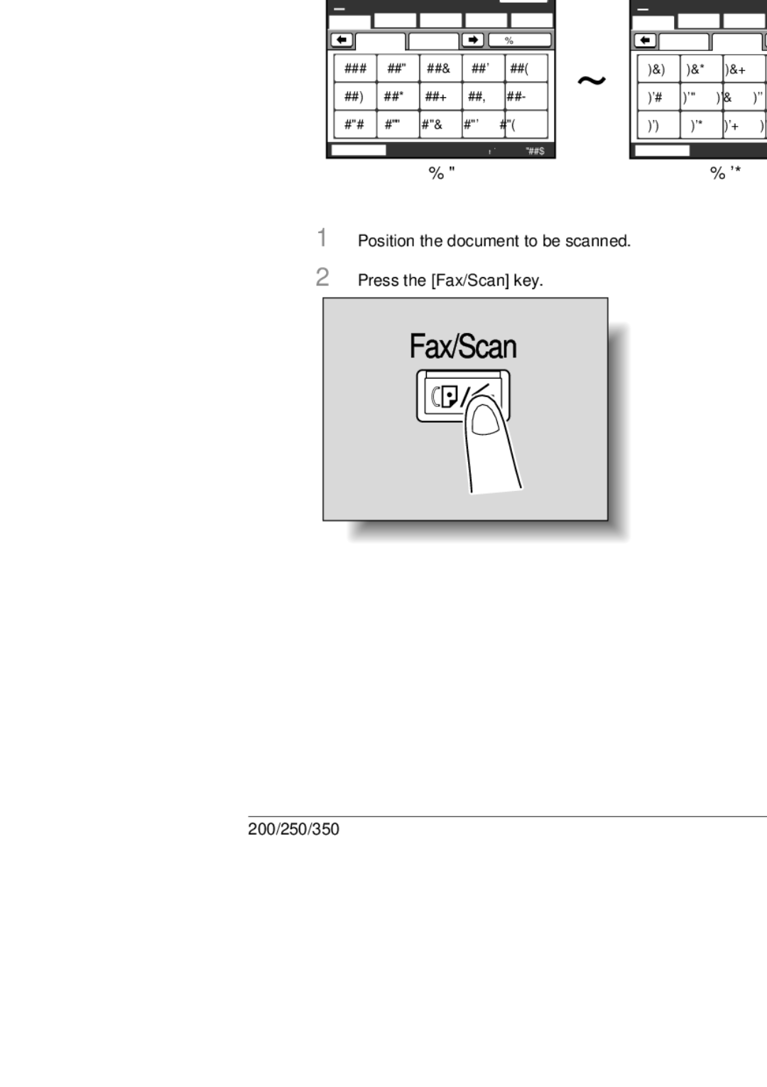 Konica Minolta 350, 250, BP-200 manual Fax/Scan 
