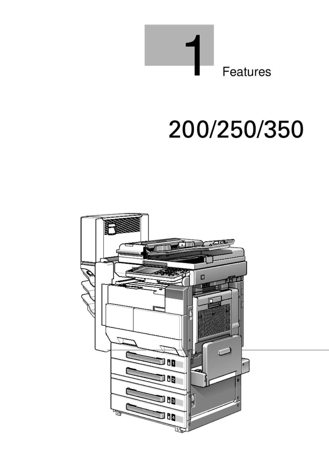 Konica Minolta 250, 350, BP-200 manual Features 