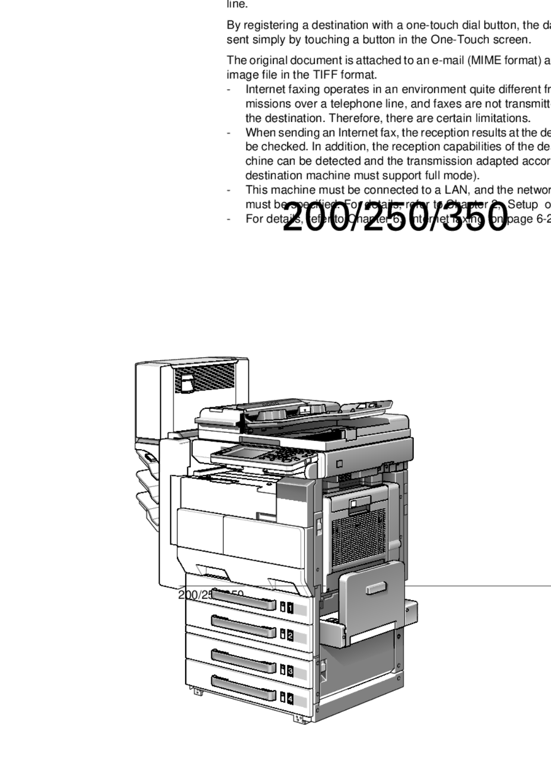 Konica Minolta 250, 350, BP-200 manual Internet faxing 