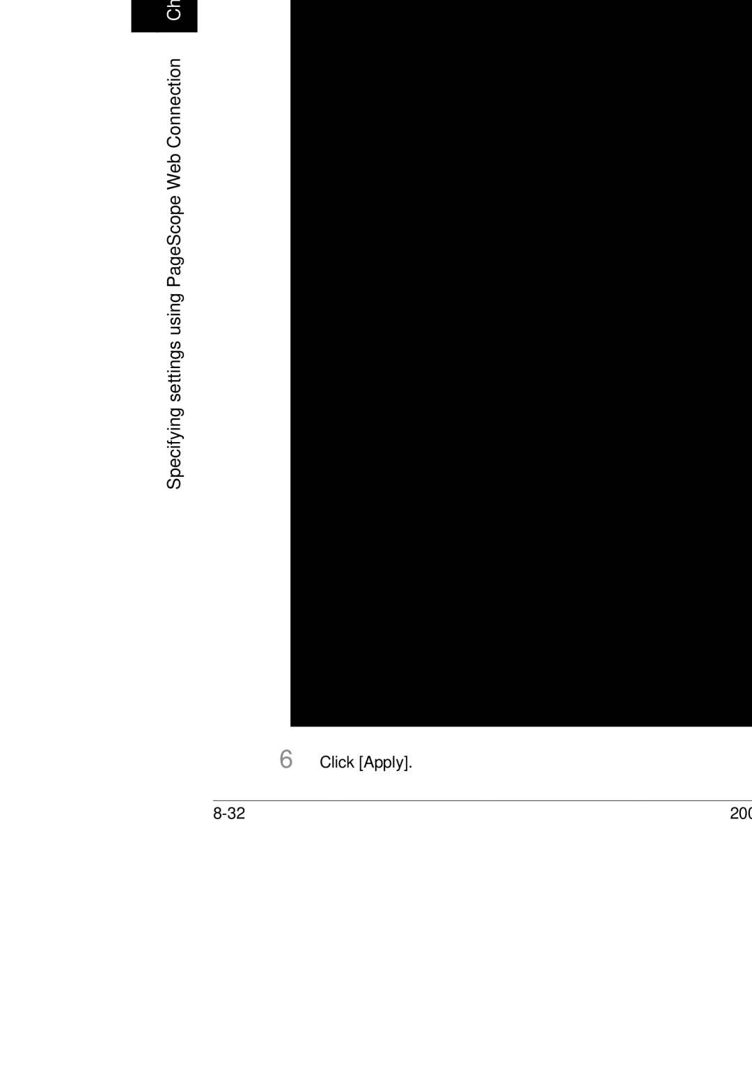 Konica Minolta BP-200, 250, 350 manual Specifying settings using PageScope Web Connection Chapter 