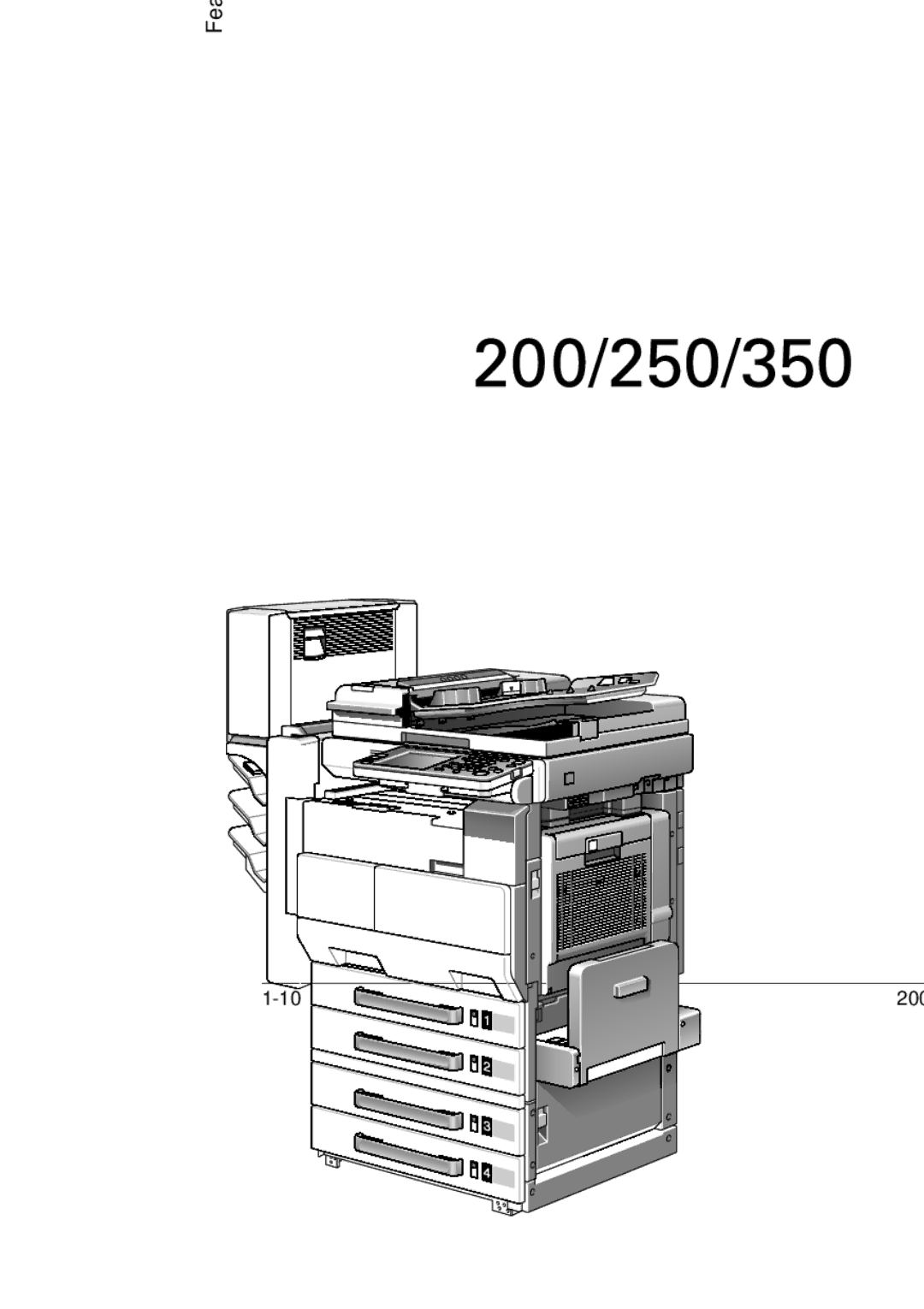 Konica Minolta BP-200 manual Features 200/250/350 