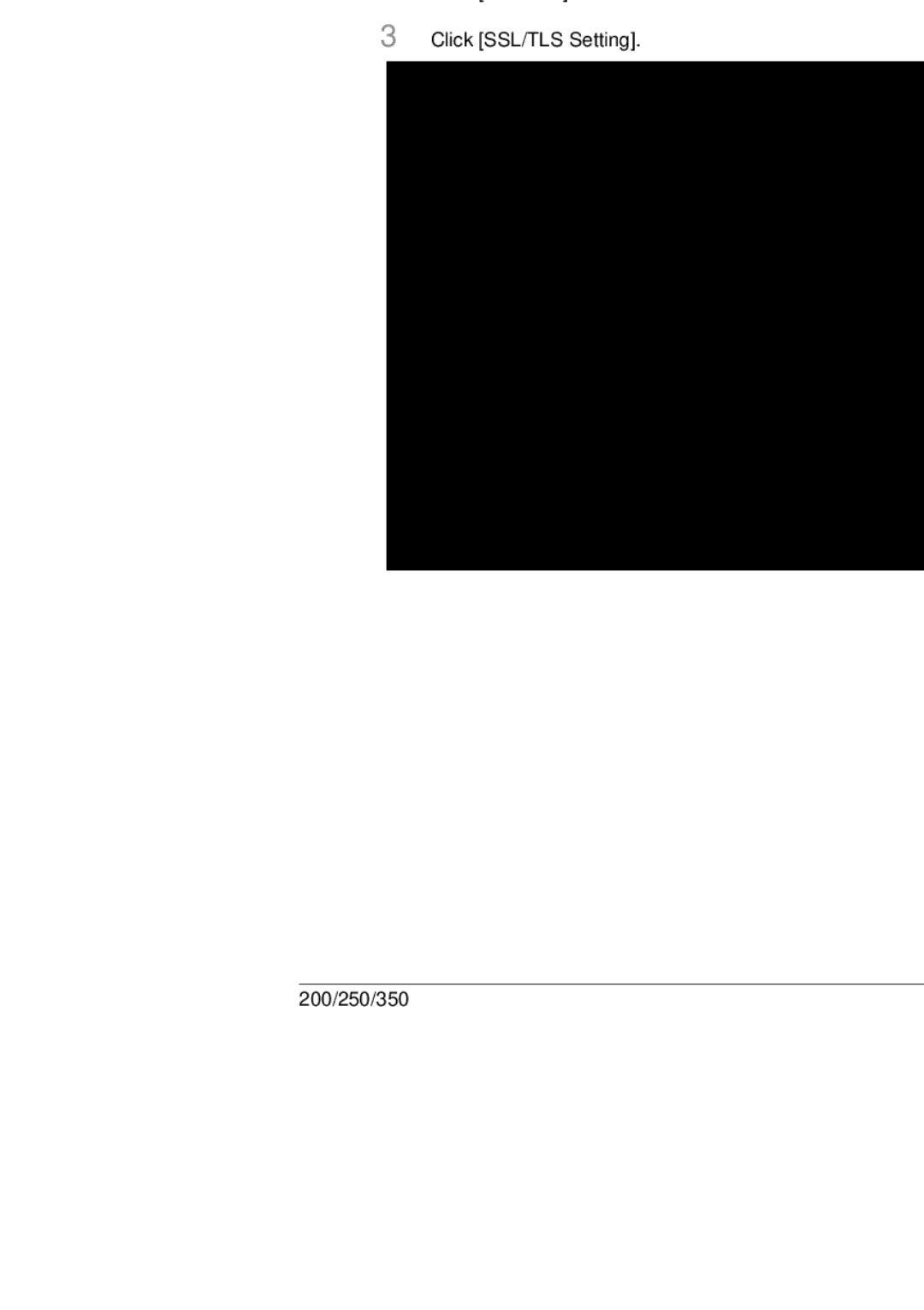 Konica Minolta 250, 350, BP-200 manual Specifying the SSL/TLS settings 