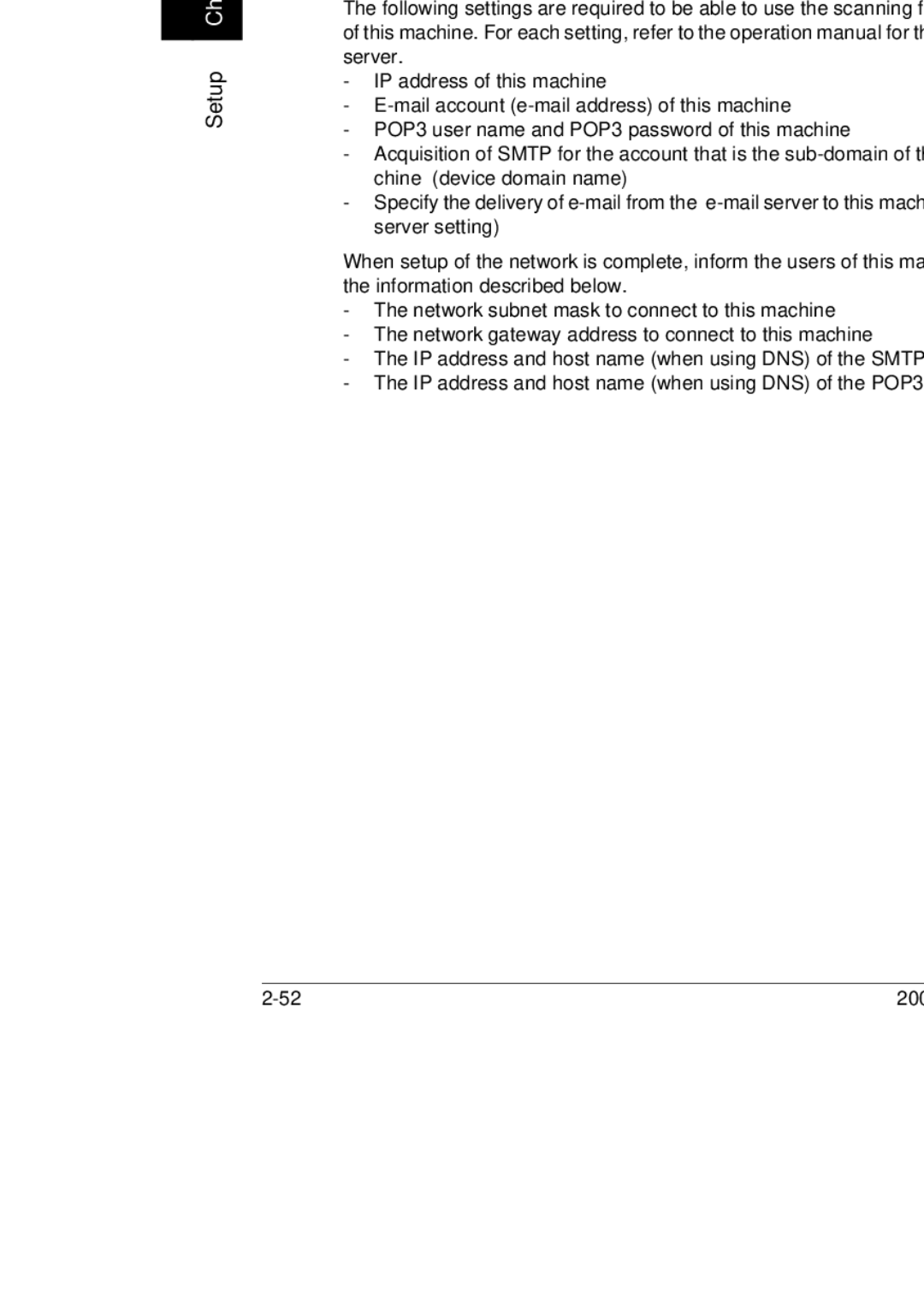 Konica Minolta 350, 250, BP-200 manual Specifying e-mail server settings, To the network administrator 