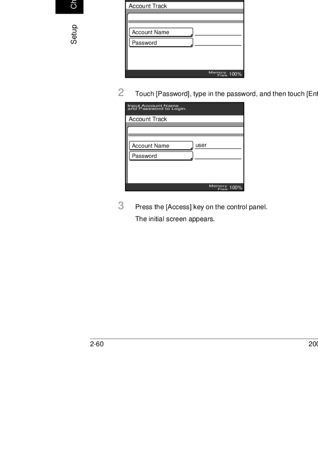 Konica Minolta 250, 350, BP-200 manual If account track settings have been specified 