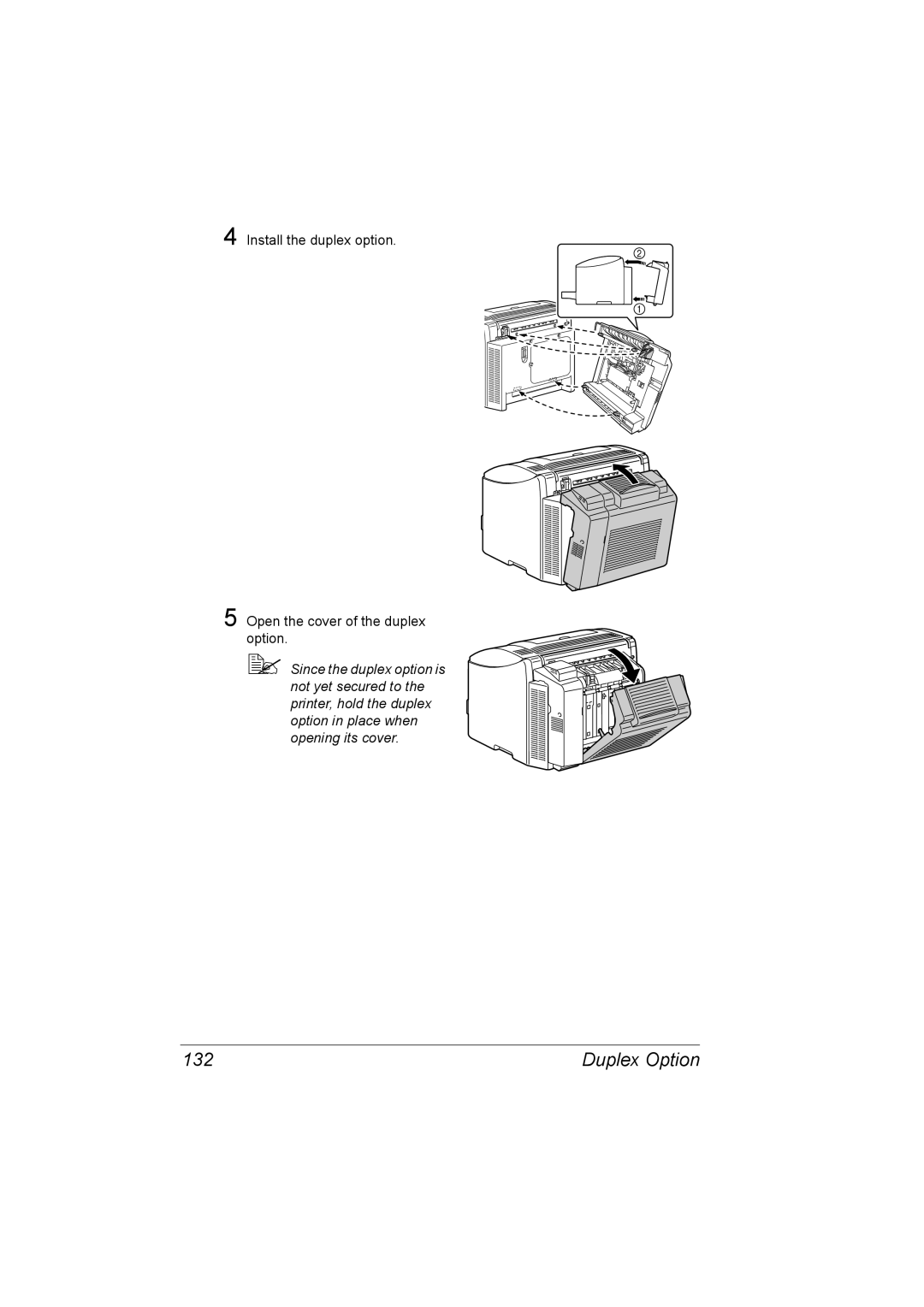 Konica Minolta 2530 DL manual Duplex Option 