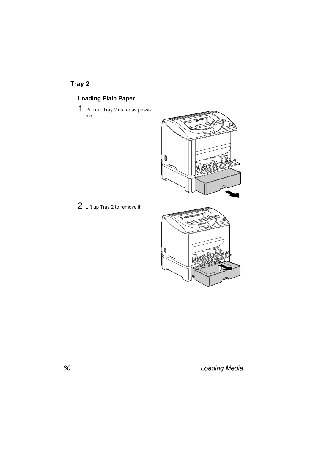 Konica Minolta 2530 DL manual Tray, Loading Plain Paper 