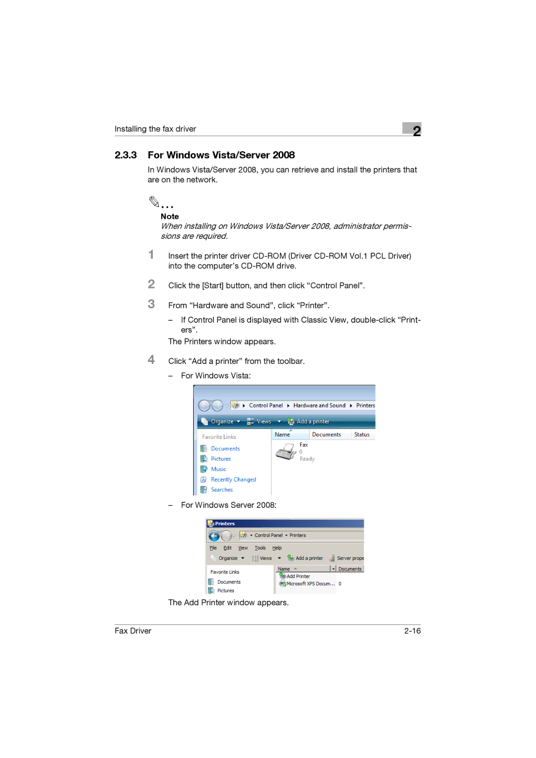 Konica Minolta 282, 222, 362 manual For Windows Vista/Server 