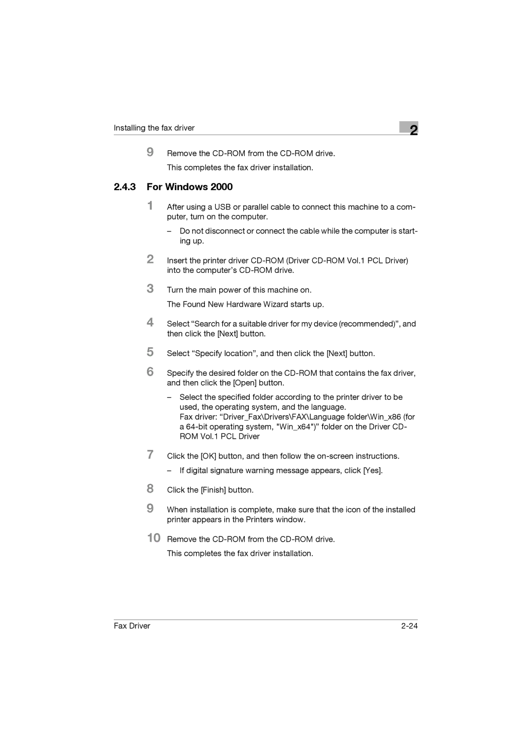 Konica Minolta 362, 282, 222 manual For Windows 