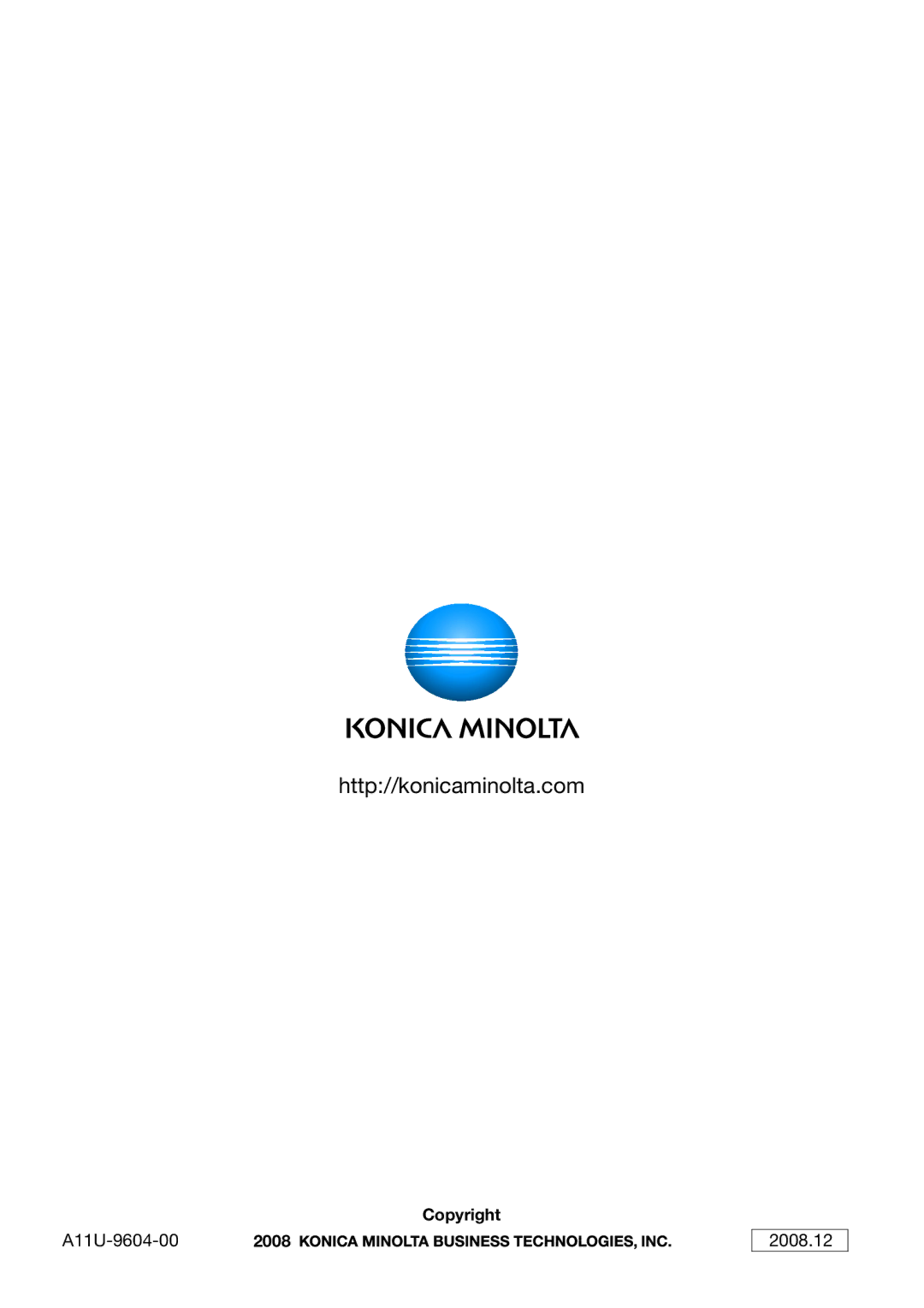 Konica Minolta 222, 282, 362 manual Http//konicaminolta.com 