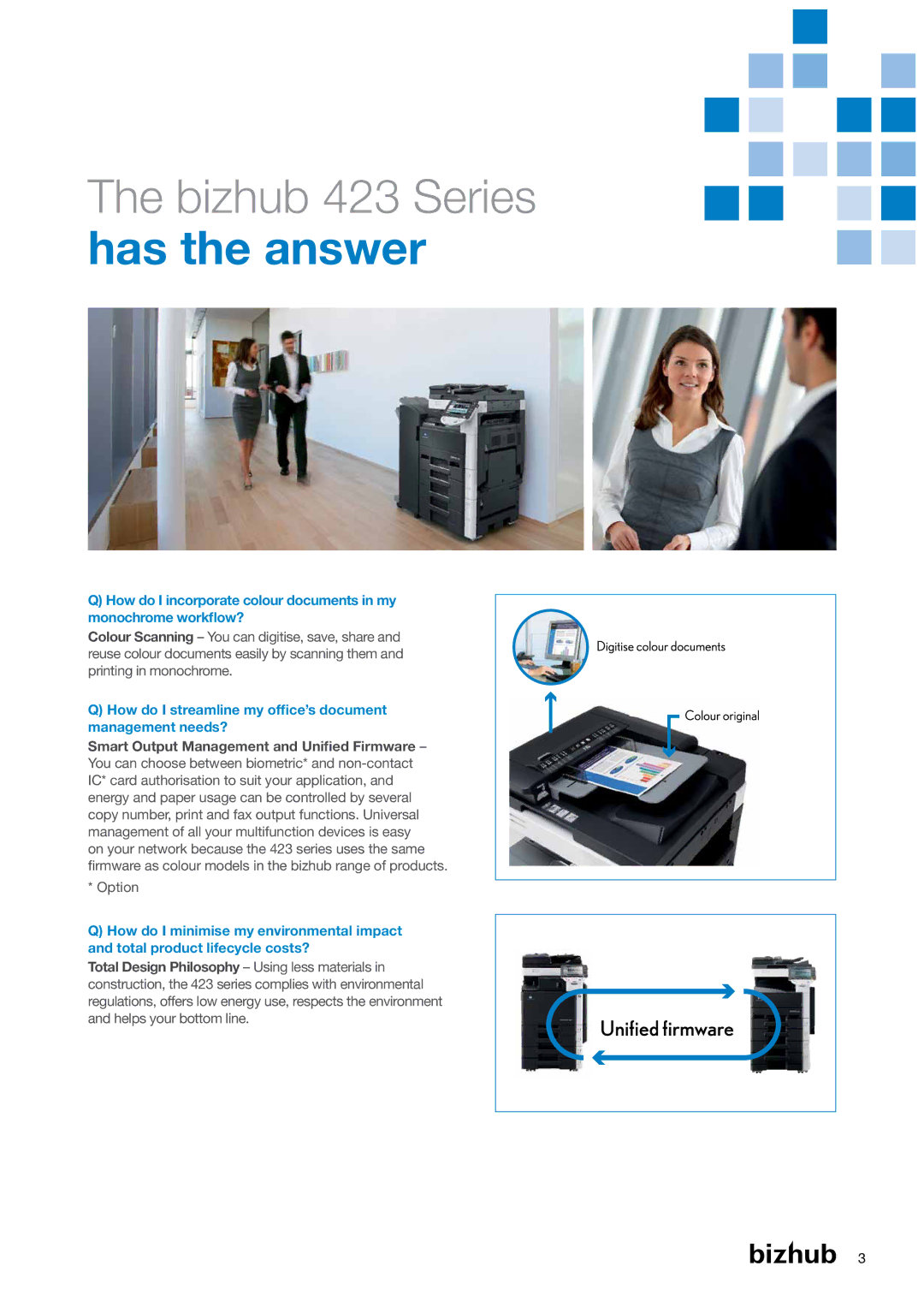 Konica Minolta 283, 223, 363 manual Bizhub 423 Series, Has the answer 