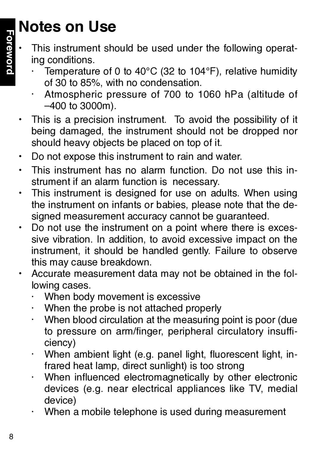 Konica Minolta 300 instruction manual Foreword 