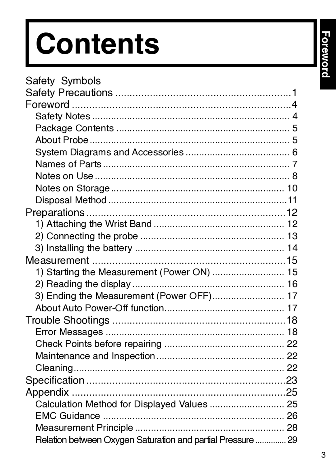 Konica Minolta 300 instruction manual Contents 