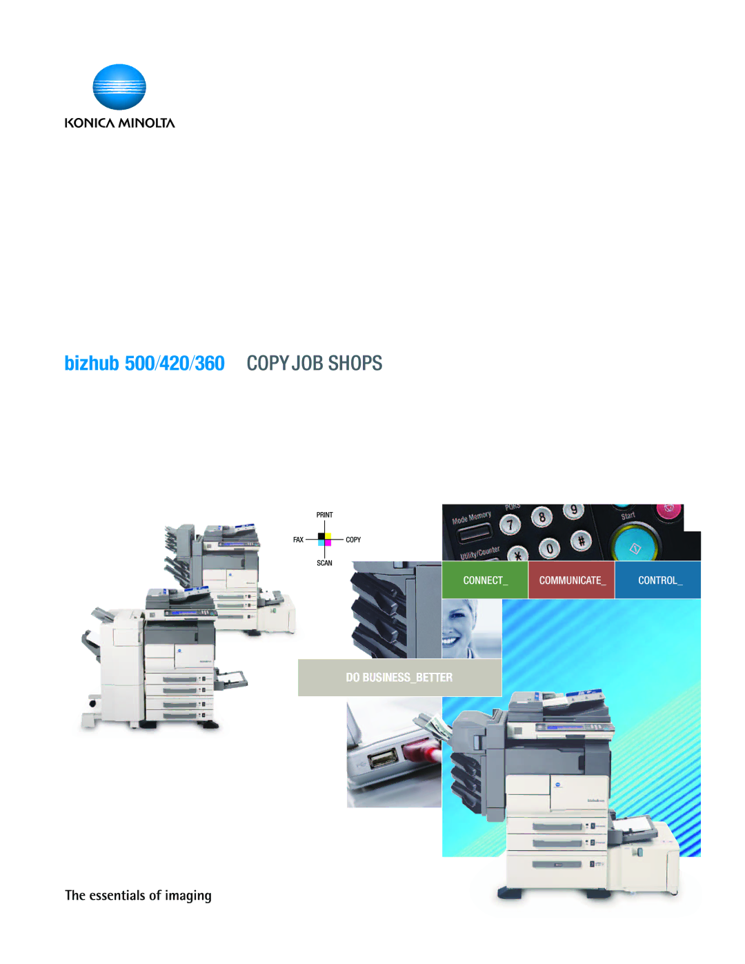 Konica Minolta manual Bizhub 500/420/360 Copy JOB Shops 