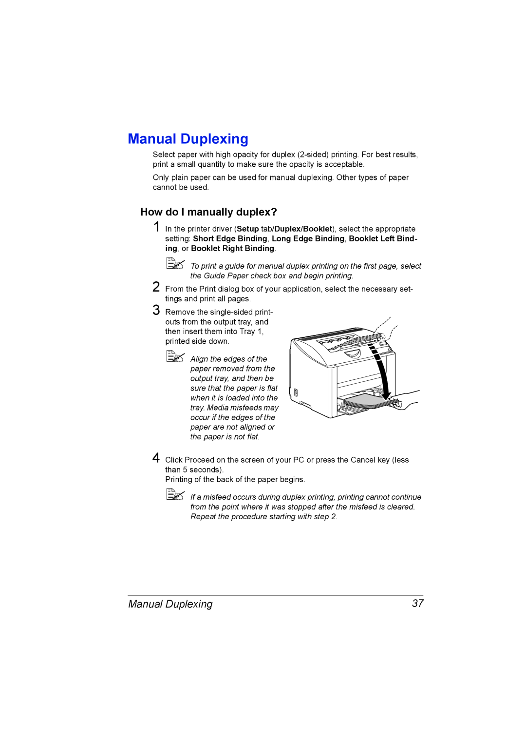 Konica Minolta 1800767-001A, 4139-7733-01A Manual Duplexing, How do I manually duplex? 