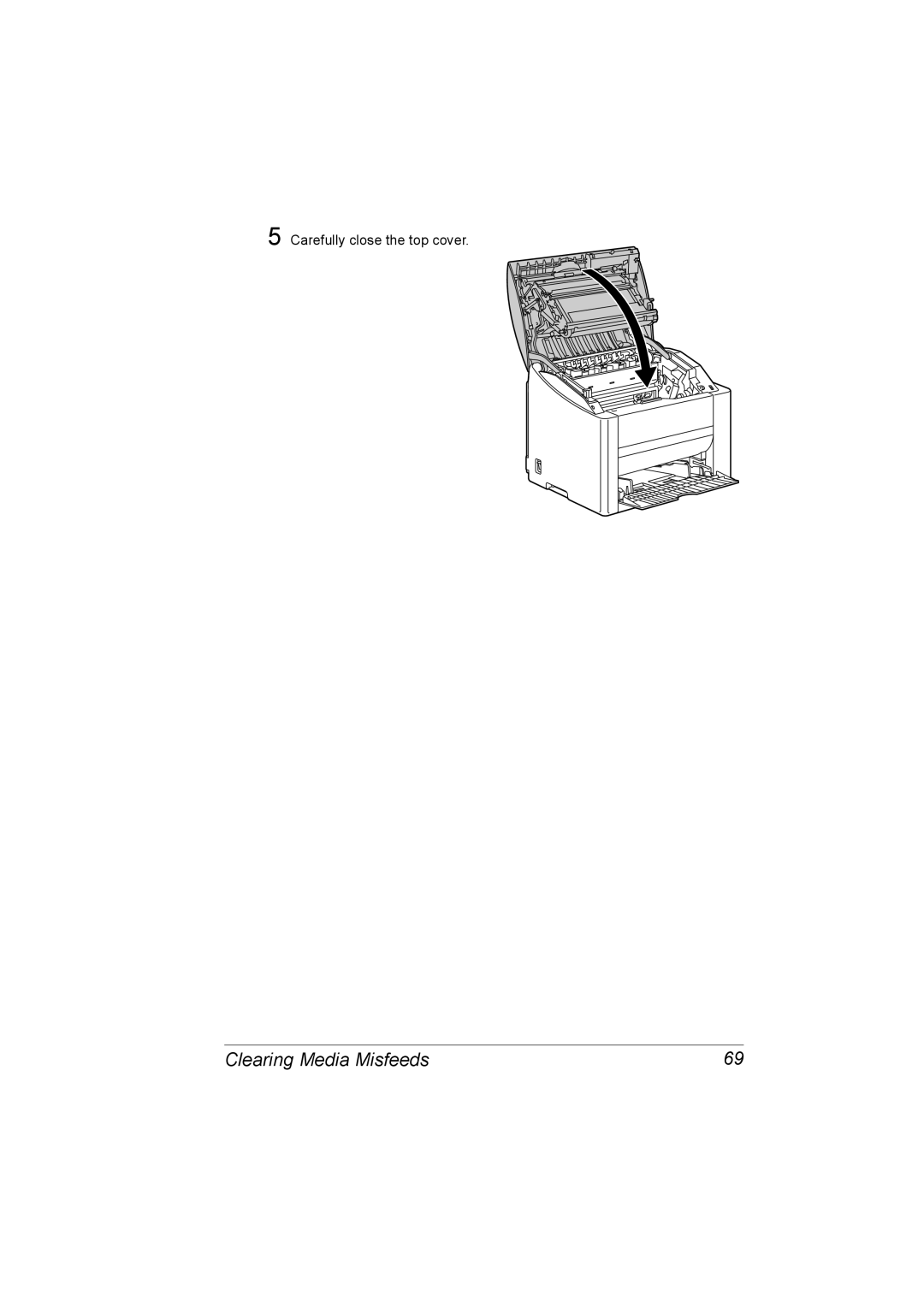 Konica Minolta 1800767-001A, 4139-7733-01A manual Carefully close the top cover 