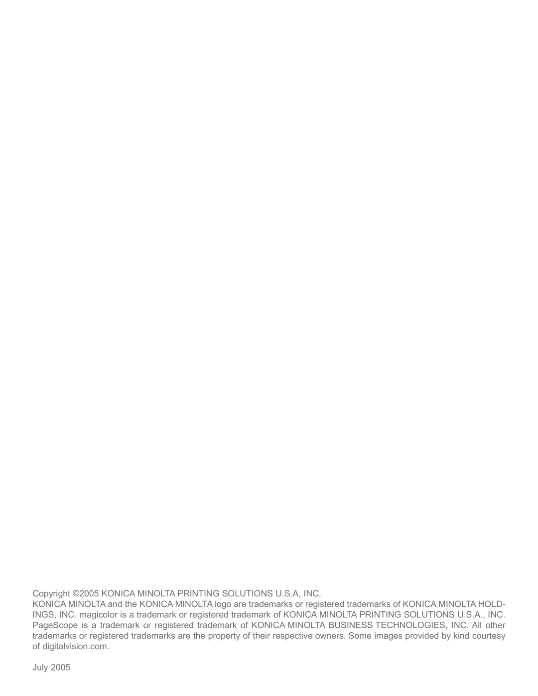 Konica Minolta 5440 DL manual July 