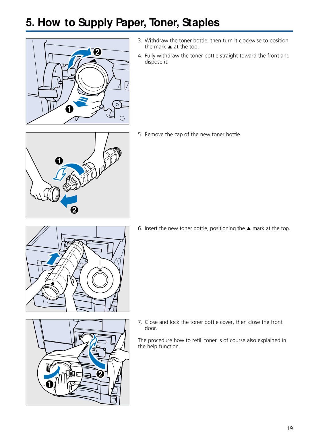 Konica Minolta 7020 instruction manual How to Supply Paper, Toner, Staples 