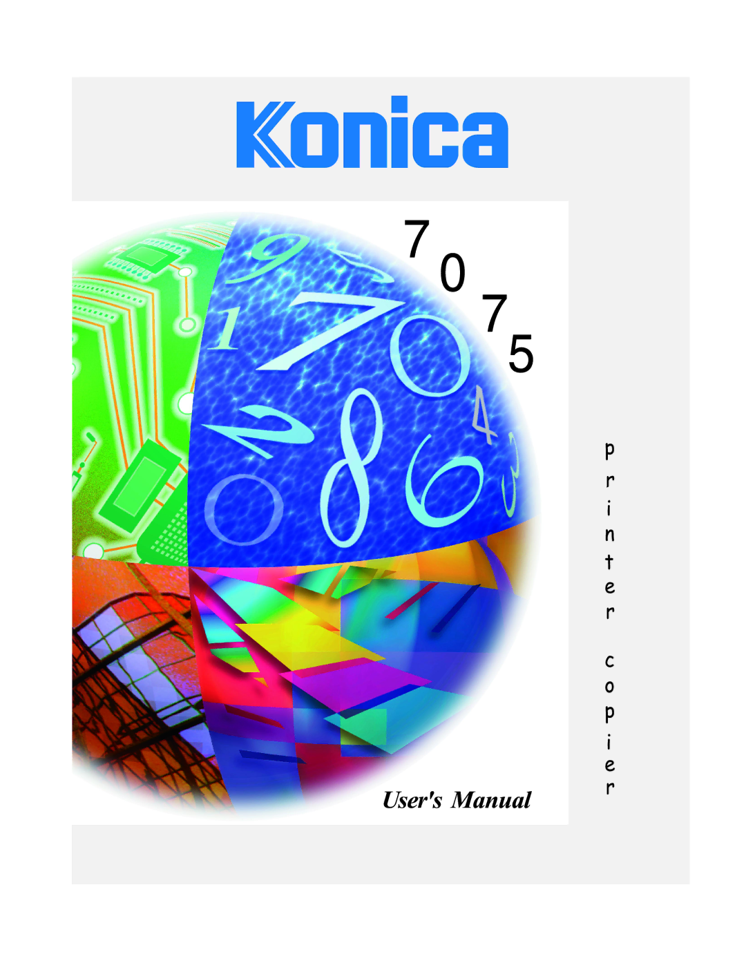 Konica Minolta 7075 manual 