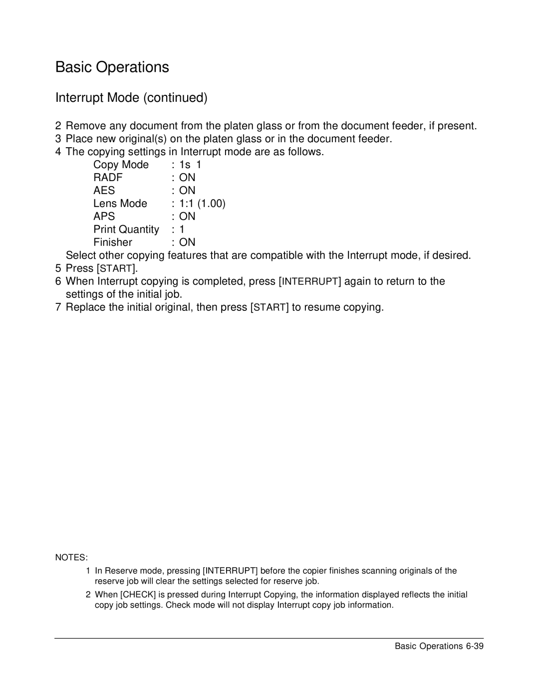 Konica Minolta 7075 manual Radf AES 