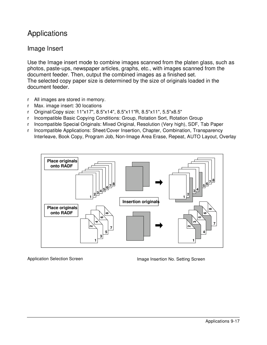 Konica Minolta 7075 manual Image Insert 