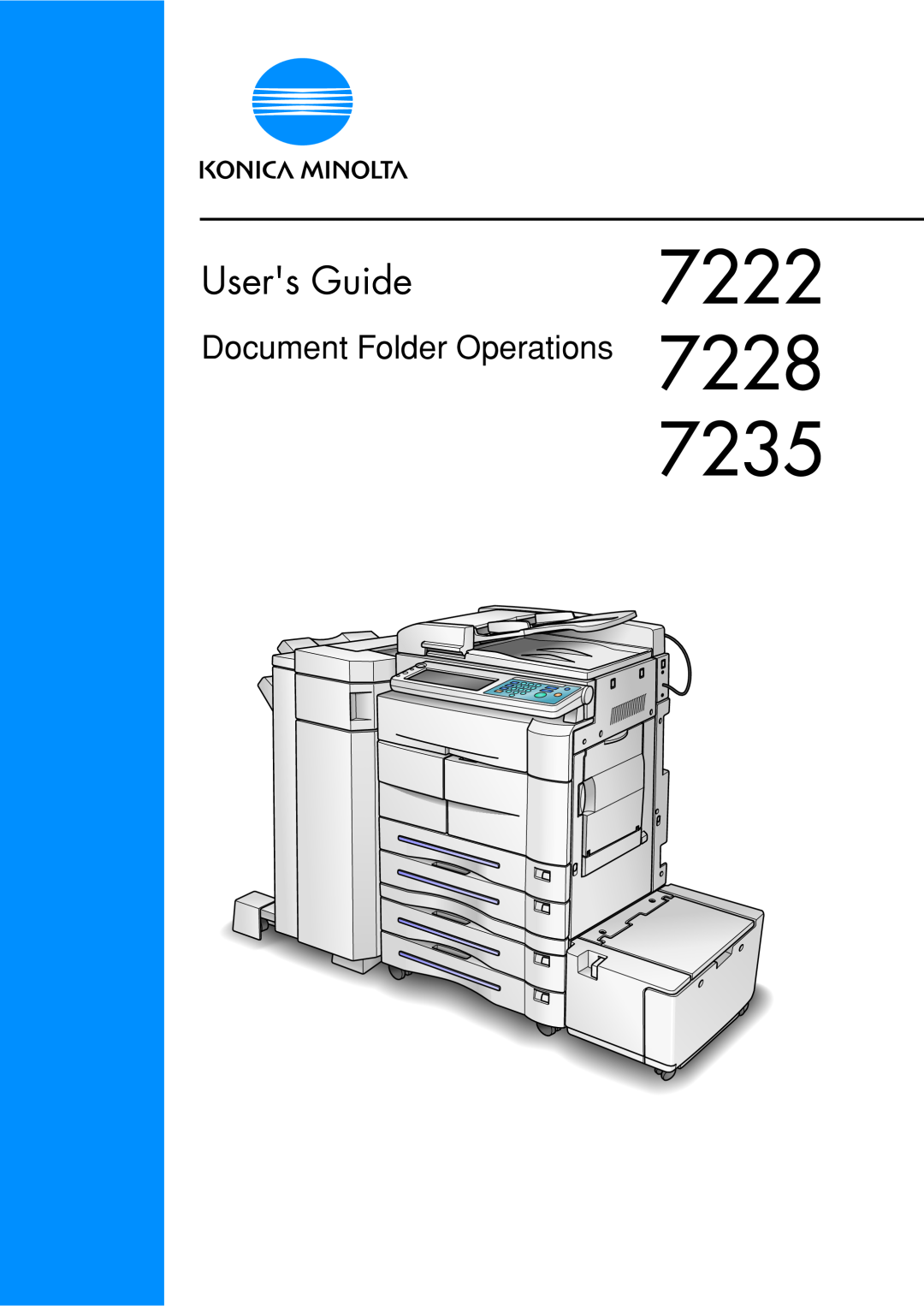 Konica Minolta manual 7222 7228 7235, Users Guide, Document Folder Operations 