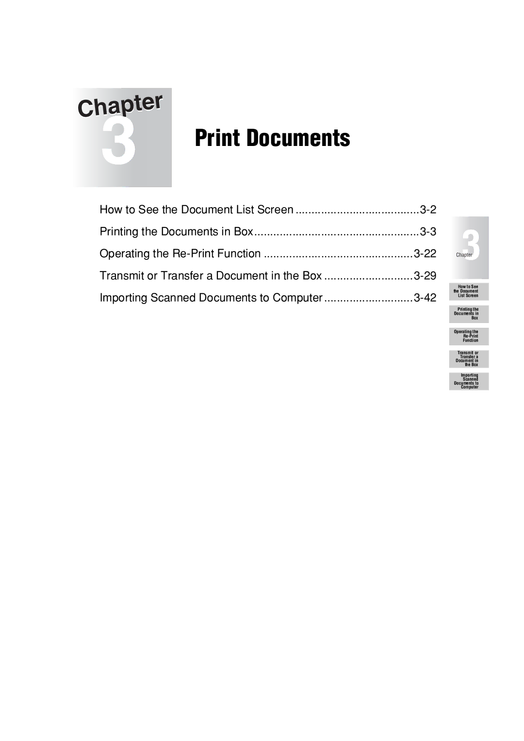 Konica Minolta 7222 manual Print Documents 