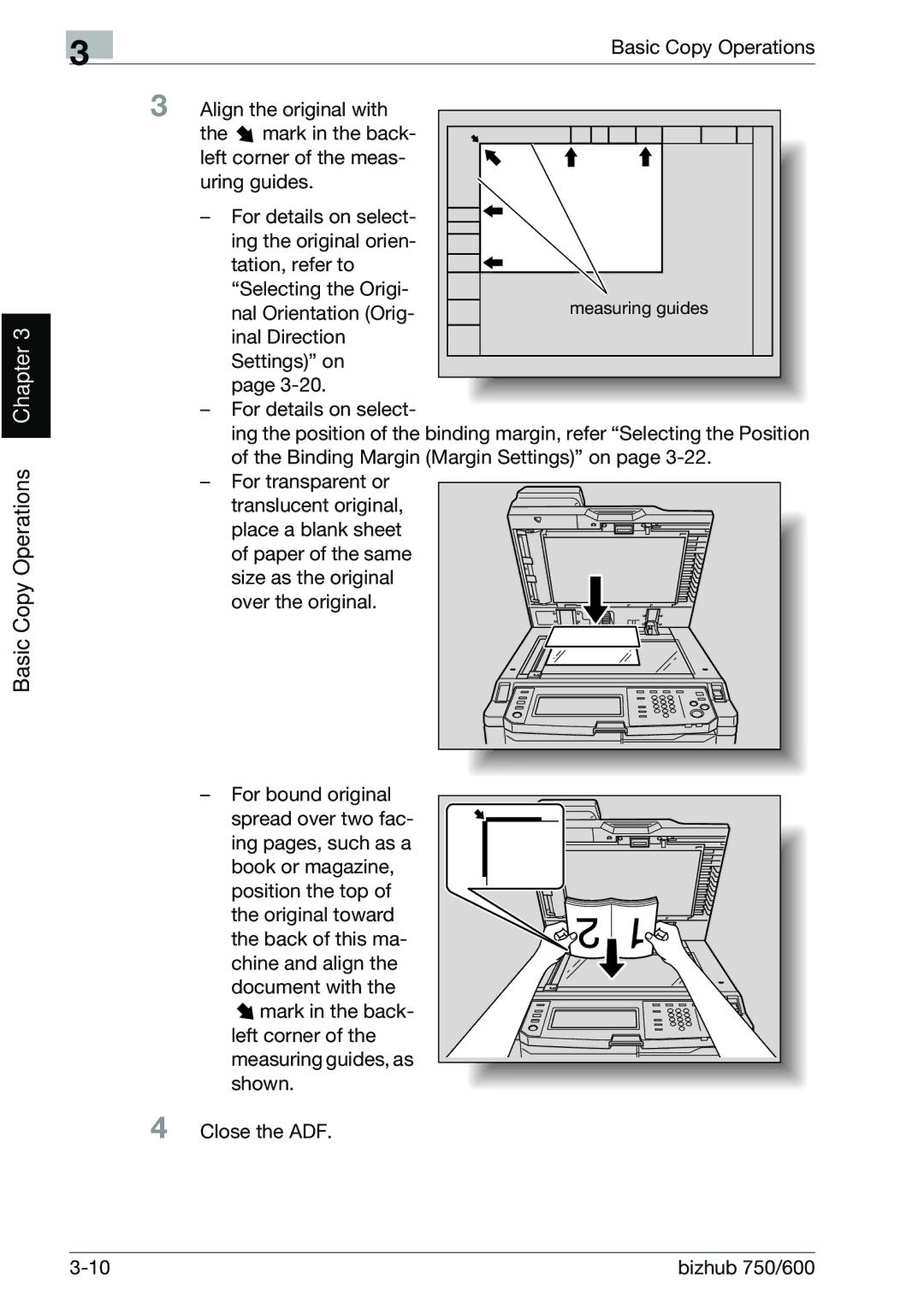 Konica Minolta 750 manual Basic Copy Operations Chapter 