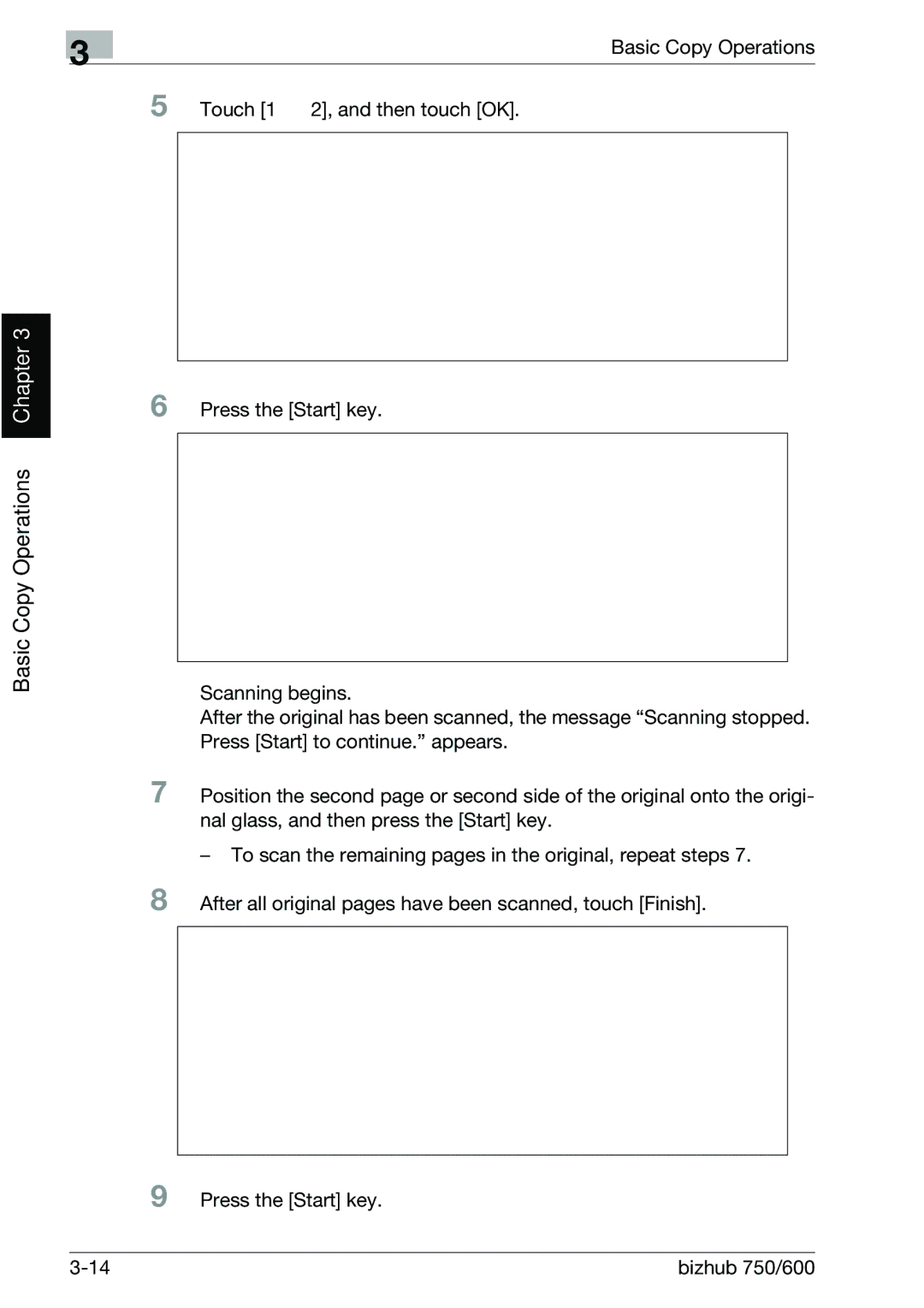 Konica Minolta 750 manual Basic Copy Operations Chapter 