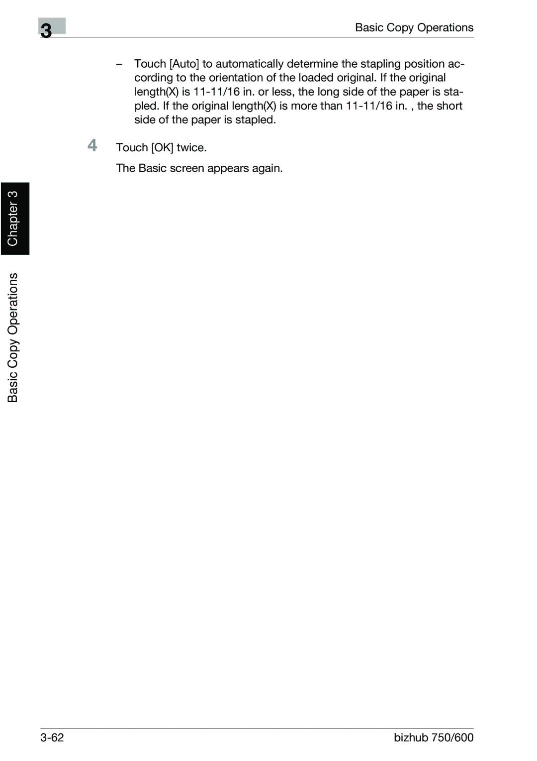 Konica Minolta 750 manual Basic Copy Operations Chapter 