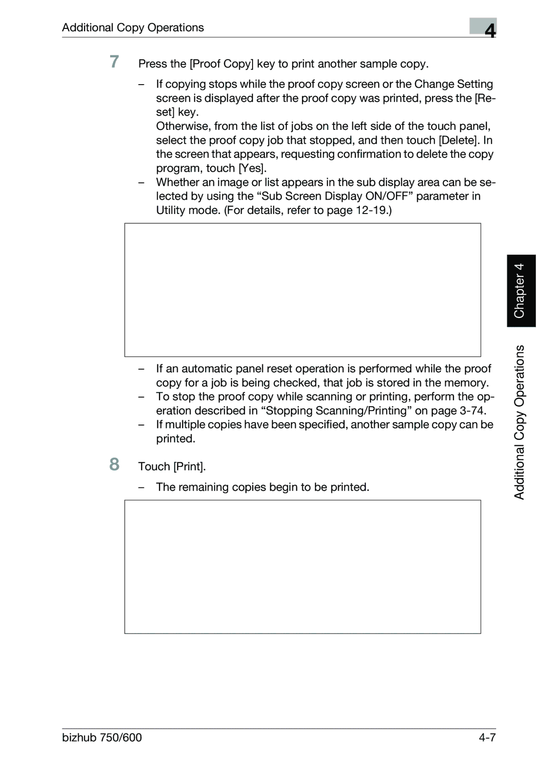 Konica Minolta 750 manual Additional Copy Operations Chapter 