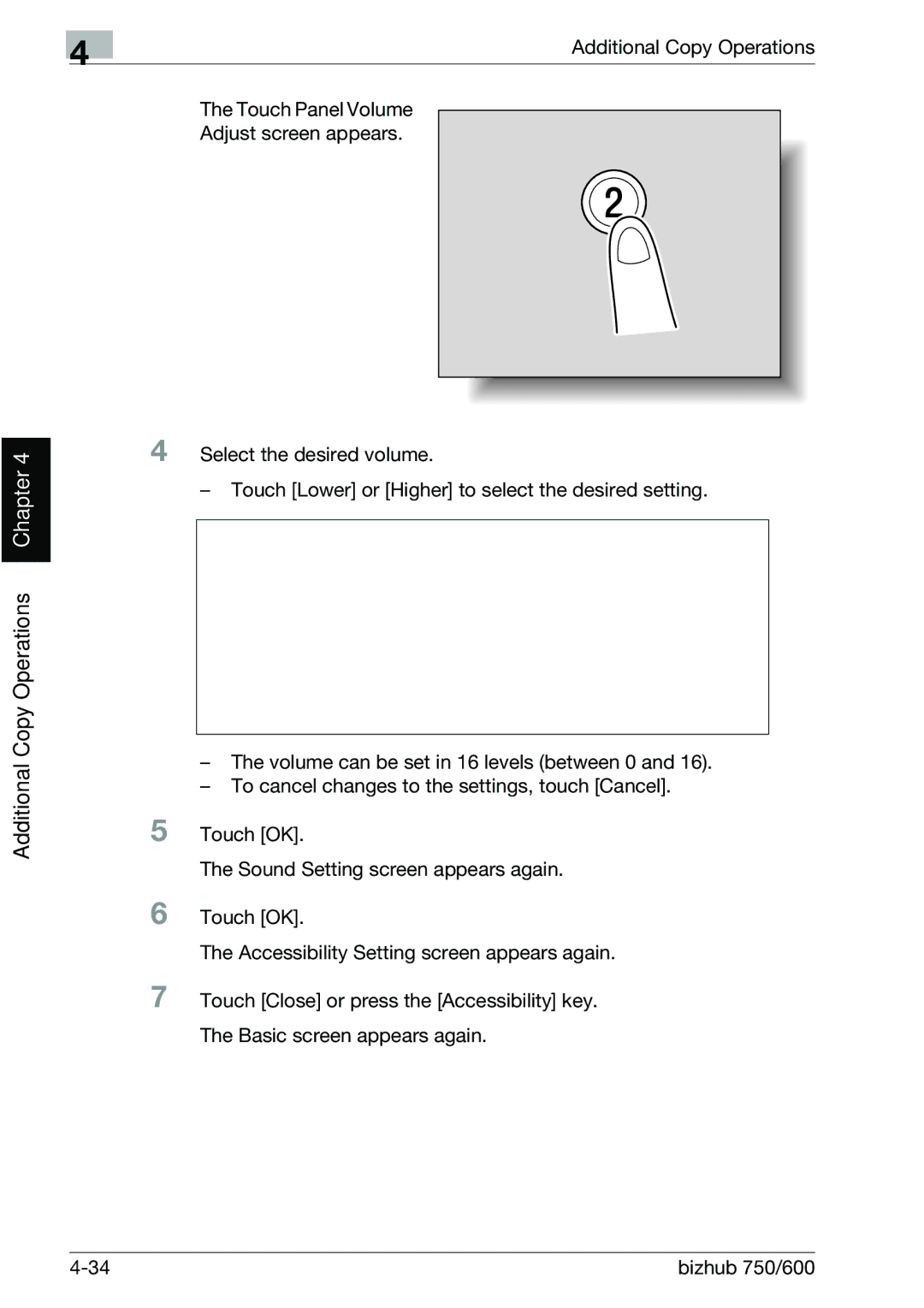 Konica Minolta 750 manual Additional Copy Operations Chapter 