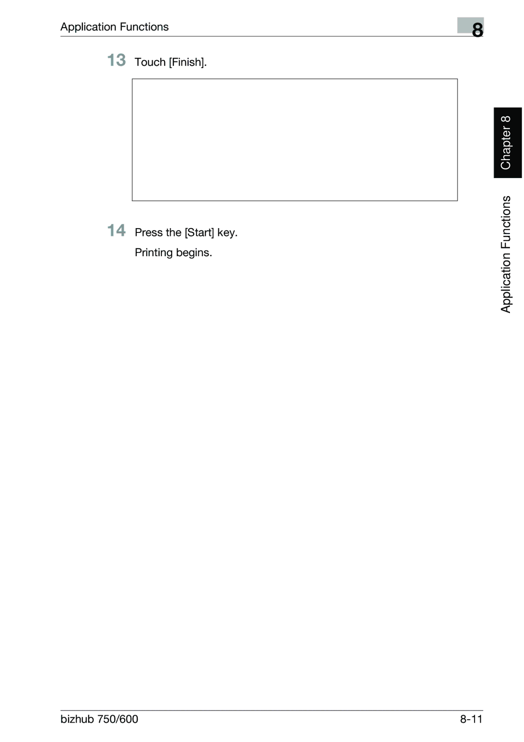 Konica Minolta 750 manual Application Functions Chapter 