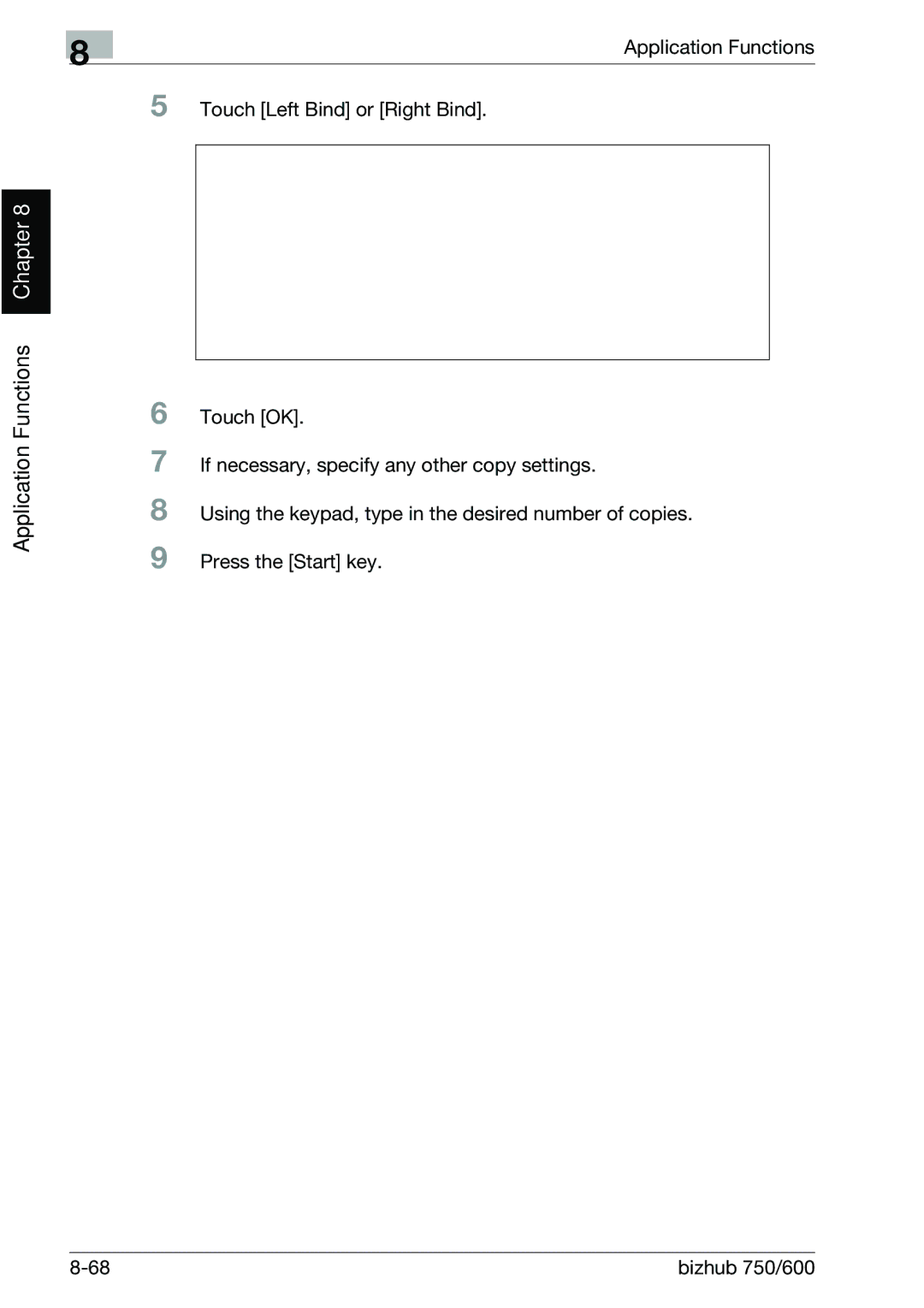 Konica Minolta 750 manual Application Functions Chapter 