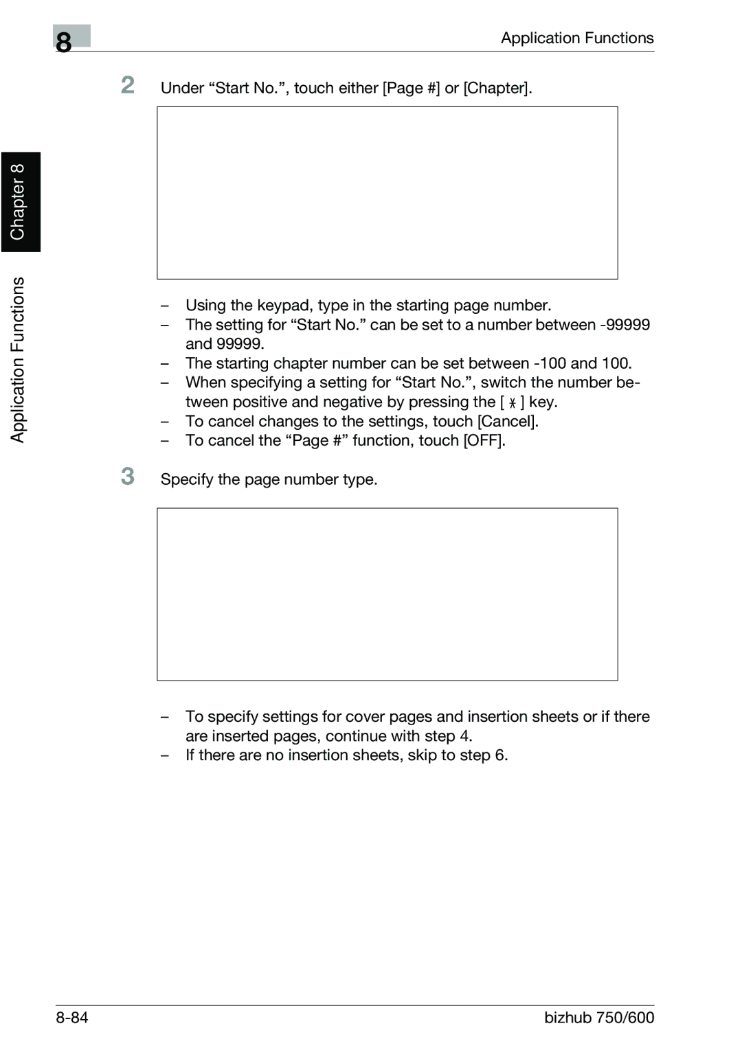 Konica Minolta 750 manual Application Functions Chapter 