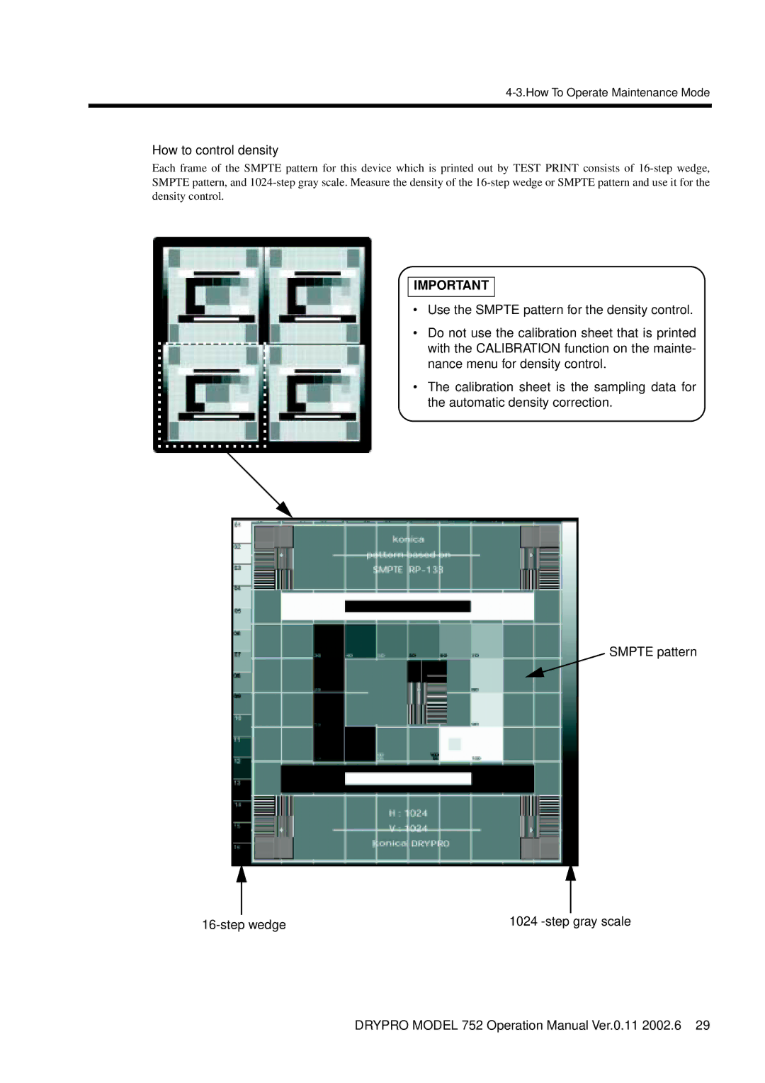 Konica Minolta 752 operation manual How to control density 