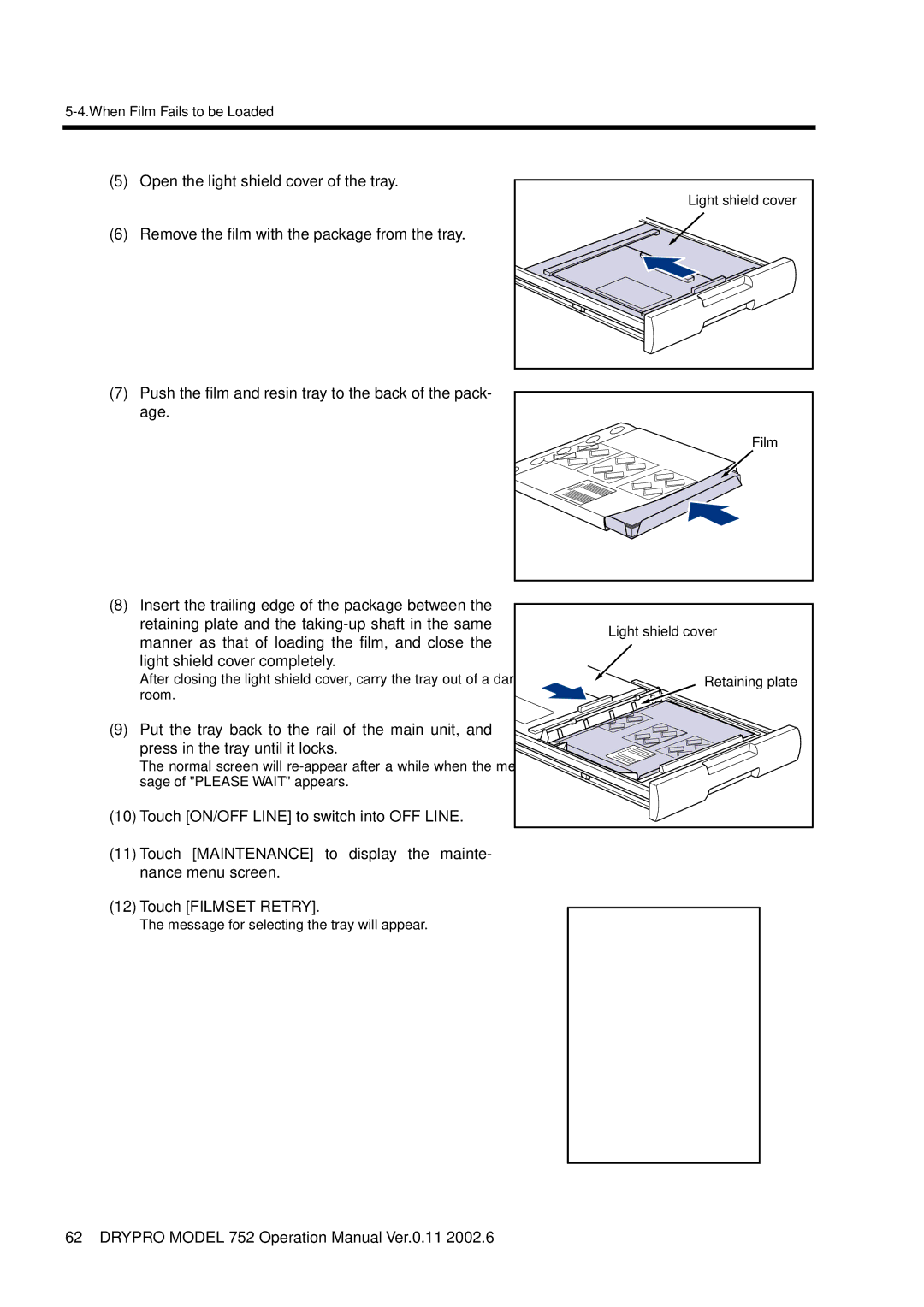 Konica Minolta 752 operation manual Touch ON/OFF Line to switch into OFF Line 