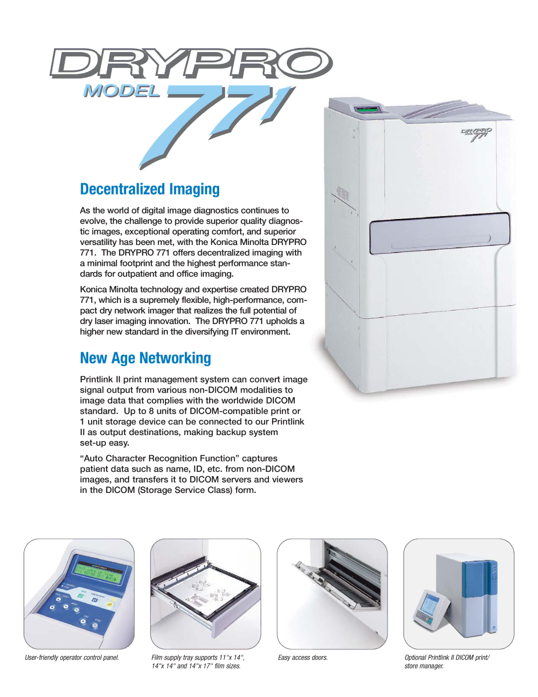 Konica Minolta 771 manual Decentralized Imaging, New Age Networking 