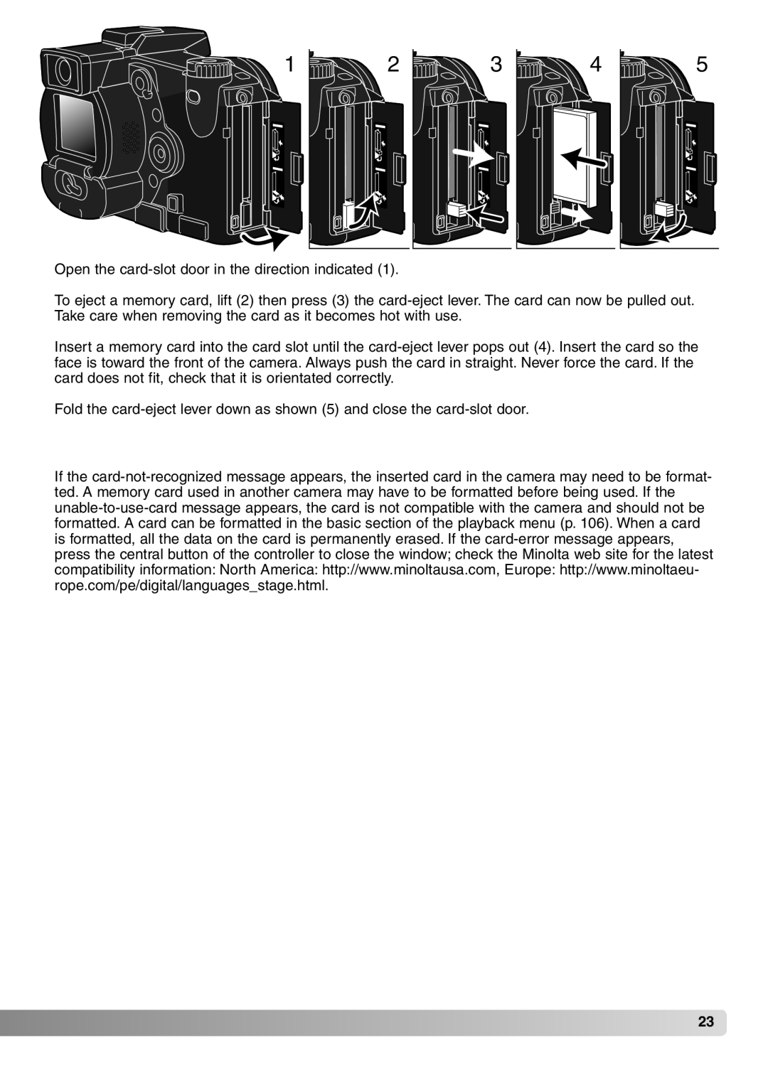 Konica Minolta 7Hi instruction manual 