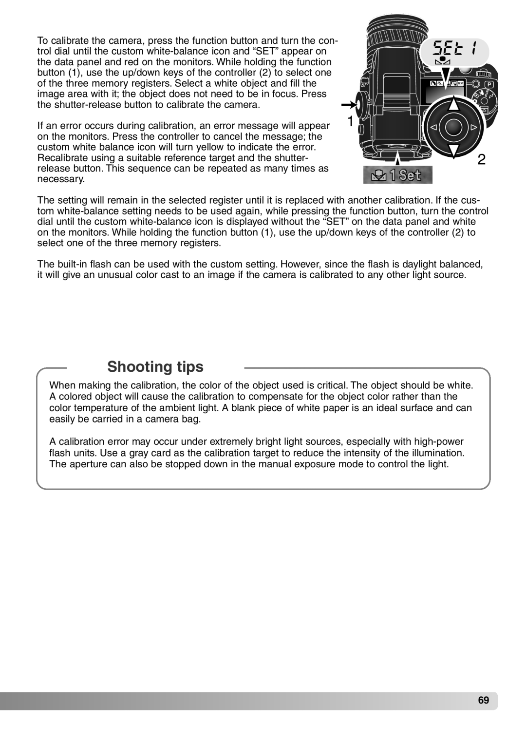 Konica Minolta 7Hi instruction manual Shooting tips 