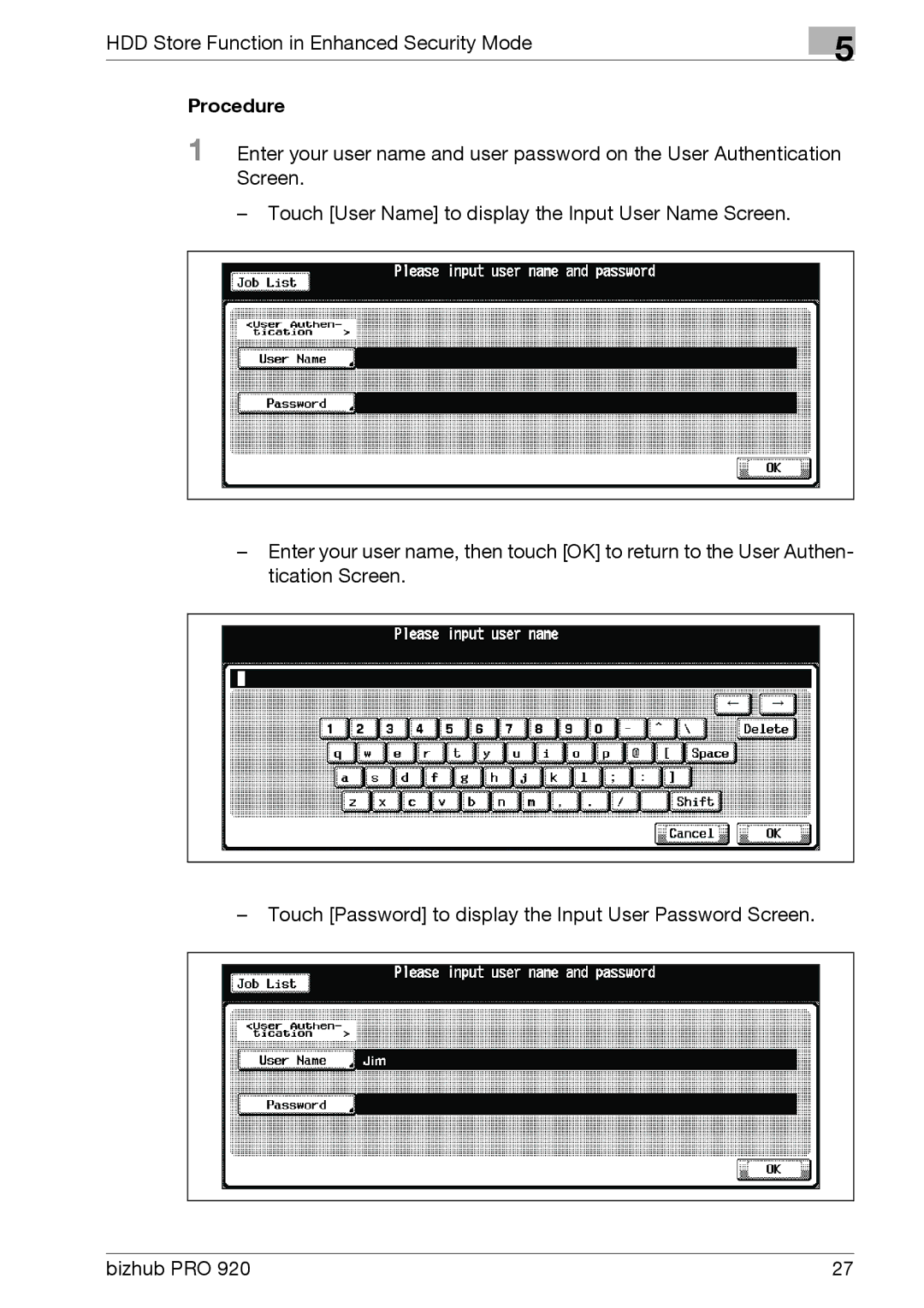 Konica Minolta 920 manual Procedure 