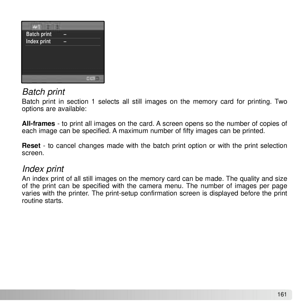 Konica Minolta A2 instruction manual Batch print 