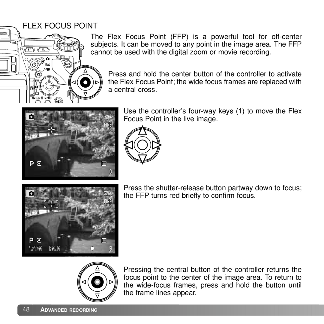 Konica Minolta A2 instruction manual Flex Focus Point 