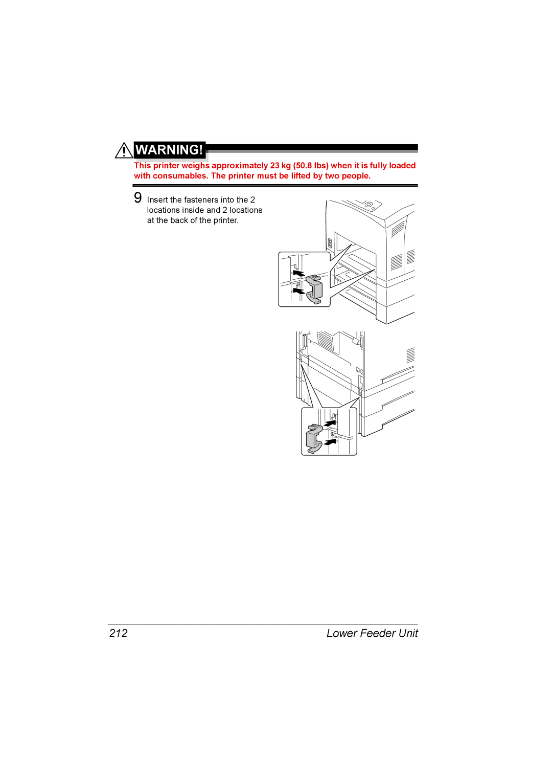 Konica Minolta bizhub 40p manual Lower Feeder Unit 