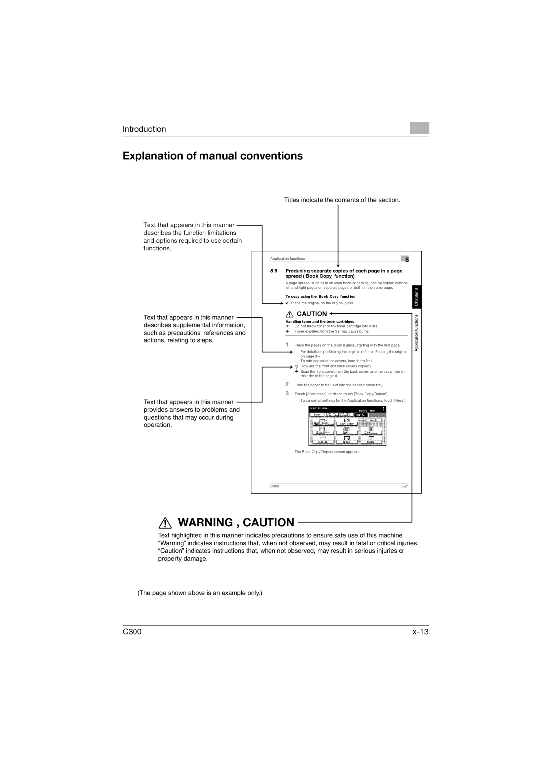 Konica Minolta bizhub C300 Explanation of manual conventions, Handling toner and the toner cartridges 