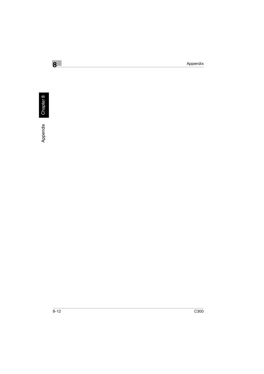 Konica Minolta bizhub C300 manual Appendix Chapter 