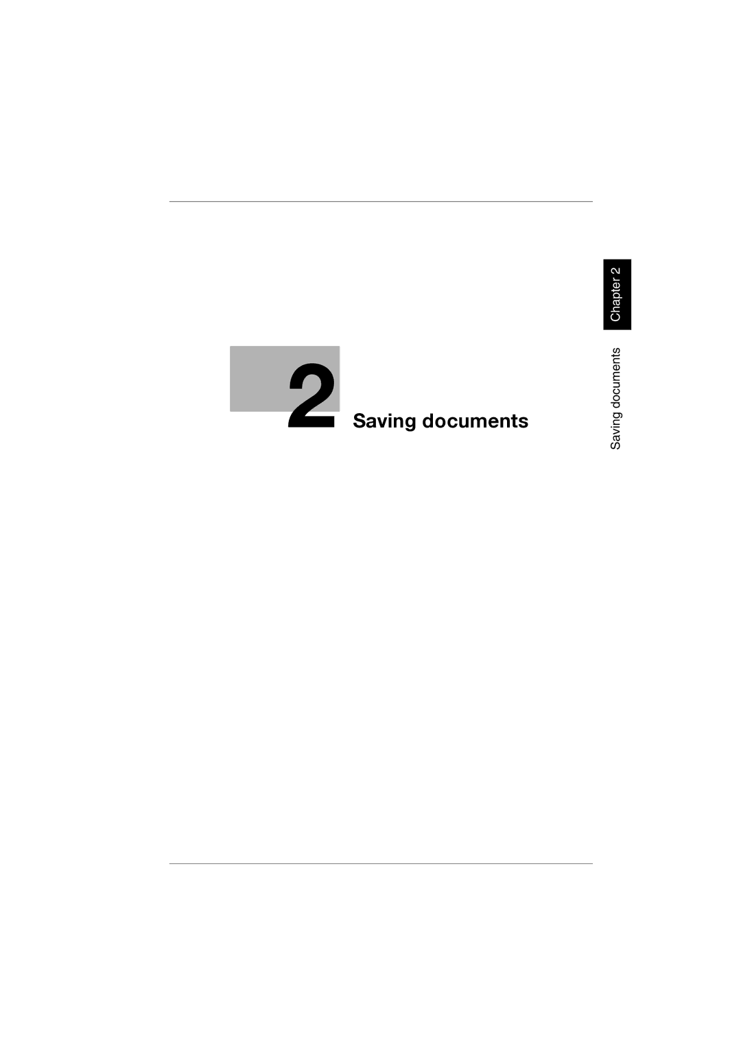 Konica Minolta bizhub C300 manual Saving documents 